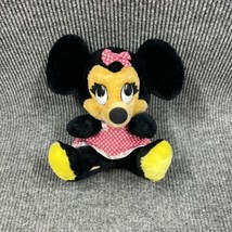 VTG Walt Disney Production 10” Minnie Mouse Plush Sitting Doll Stuffed T... - £14.40 GBP
