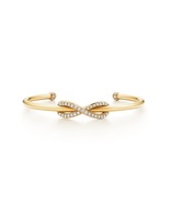 Tiffany Infinity Yellow Gold Diamond Cuff,  Medium size  - £3,004.85 GBP