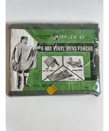 Vintage Poncho RETCO 4-Way Vinyl Men&#39;s 50&quot; X 80&quot; Sheet-Tent-Sleeping Bag... - $88.66 MXN