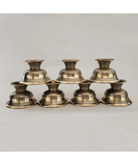 Tibetan Buddhist Bronze Water Offering Bowls with Stand 7pcs - Made in N... - $1,822.87 MXN