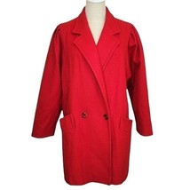 VTG Andrea Marin Andover Forstmann Wool Trench Cocoon 70s 80s Parisian 12 - £77.87 GBP