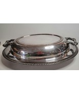 Fiesta Oneida LTD Silver Plate Covered Serving Tray - £26.22 GBP