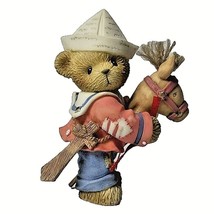 Cherished Teddies Freedom Is Worth Fighting For Boy Stick Horse Figurine 113508 - $8.90