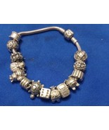 Pandora 925 Sterling Silver 8-in 14 Qty Charms Bracelet Free Shipping - $299.99