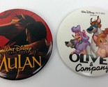 Walt Disney Pictures Pin Button Mulan Special Edition Promo Movie Button... - $7.91