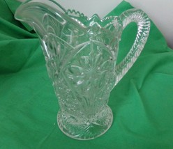 Vintage Brilliant Imperial Glass Pitcher Cosmos - $33.65