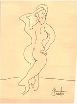 Penna Disegno su carta Carne Woman Studio di Artista Noto - £81.29 GBP