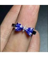 Anello di fidanzamento con tanzanite con taglio a cuore da 1,50 ct e... - $109.53