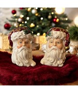 Old world Santa Salt and Pepper Shaker Set Santa Claus Faces by Opulence... - €13,88 EUR