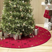 Christmas Tree Skirt Wine Red 48” (New) A13 - £15.73 GBP