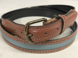 Dominican Republic Large 41&quot; Brown Leather Belt 1.00&quot; Wide - $14.01