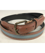 Dominican Republic Large 41&quot; Brown Leather Belt 1.00&quot; Wide - $14.01