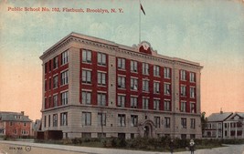 Brooklyn Flatbush New York~Public School #102~1912 Postcard - £4.57 GBP