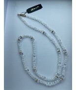 Monet Vintage Clear Crystal Long or Choker Fancy Necklace 16&quot;L NEW w/ Ta... - $548.40 MXN