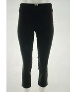 Martha Stewart petite 4 Stretch Twill Crop Pants Back Slits Black - $13.02 CAD