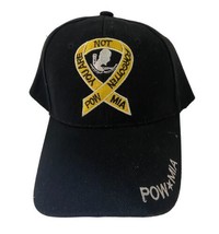 POW MIA You are Not Forgotten Black Ball Cap Embroidered Tags NWT Acrylic - £10.73 GBP