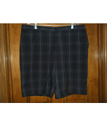 Men&#39;s Slazenger Black &amp; Gray Plaid Golf Shorts - Size 42 - $23.86