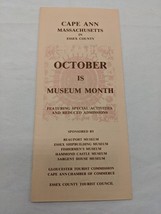 Vintage Cape Ann Massachusetts Essex County Travel Brochure - $10.40