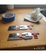 2Pc 3D Chrome Car Emblem Badge Stickers - Easy Peel &amp; Stick Installation - $39.84 CAD