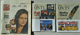 2001-2003 SOUTH FLORIDA SUN SENTINEL FALL PREVIEW TV GUIDES-lot of 3 - $10.00