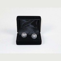 Men J.Valintin Cufflinks by Vitorofolo for French Cuff Shirt V39-31 Silver stone image 2