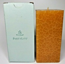 PartyLite 3 x 6 Square Pillar Candle New in Box Clementine &amp; Clove  P3H/K76399 - £21.50 GBP