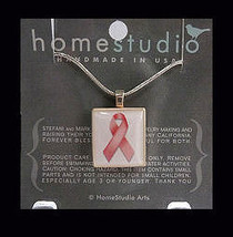 HomeStudio Arts Breast Cancer Awareness Scrabble Tile Pendant Sterling Silver Ch - $20.00