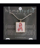 HomeStudio Arts Breast Cancer Awareness Scrabble Tile Pendant Sterling S... - $380.13 MXN
