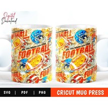Cricut Mug Press Svg, Football Mug Wrap, Sports Mug Wrap Svg, Football Mug PNG - £3.10 GBP