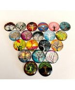 Acrylic Nature Tree Button Craft Pieces For Projects New .75&quot; Lot of 20 - £21.31 GBP