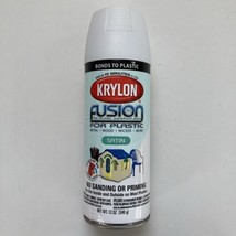 Krylon Fusion for Plastic Satin White Spray Paint, 12 oz, MPN 2420 - £26.00 GBP