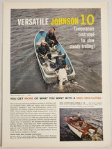 1960 Print Ad Johnson Sea-Horse 10 Outboard Motors &amp; V-75 40 MPH - $15.13