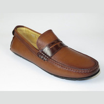 Men's Shoes Steve Madden Slip On Driving style Casual Soft Leather Tatem Bronze image 2