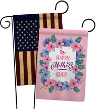 Pink Mother Day - Impressions Decorative USA Vintage Applique Garden Flags Pack  - £24.96 GBP