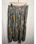 HELENE STRABER VTG Floral Tapestry Pattern Long Skirt - $68.31 CAD
