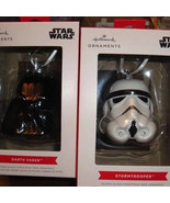 2023 Hallmark Star Wars Blown Glass Christmas Ornament: Darth Vader/Stor... - £22.55 GBP