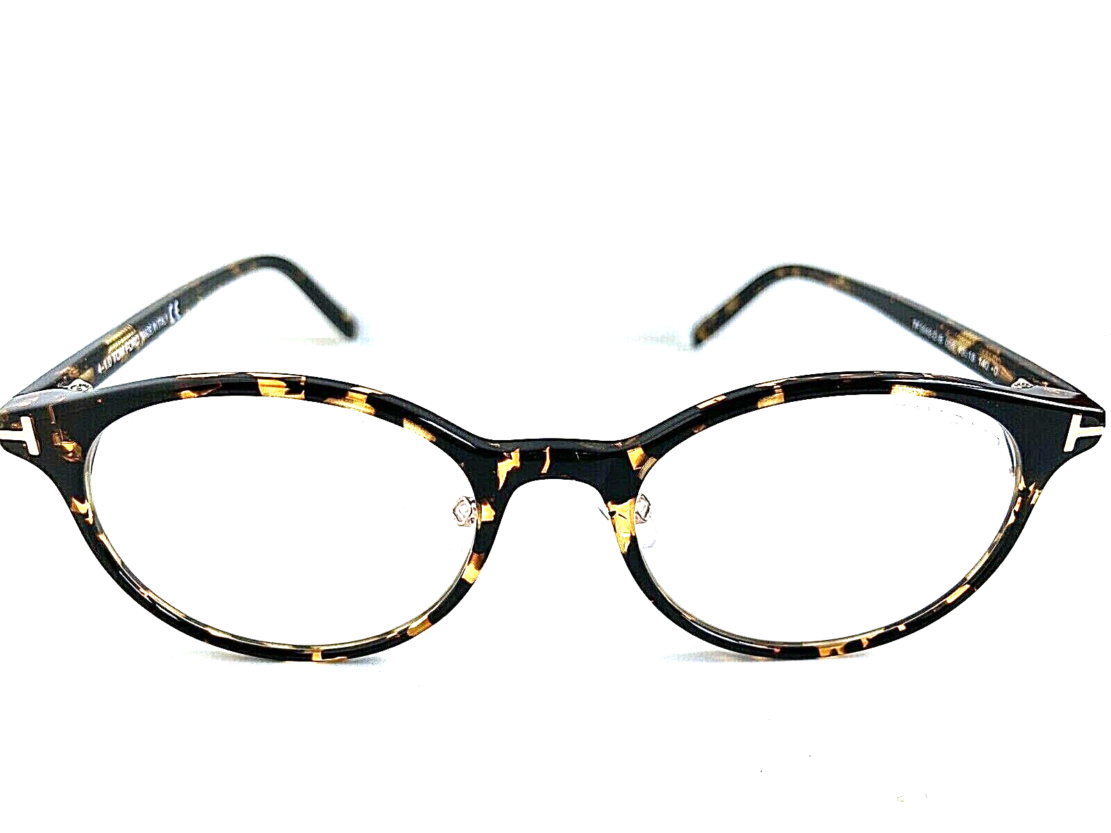 Primary image for New Tom Ford TF 564S86R5 49mm Tortoise Round Oval Men’s Women’s Eyeglasses Frame