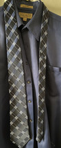 Michael Kors Silk Tie Blue Check Pattern 60” - Tie Only - £5.97 GBP