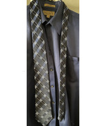 Michael Kors Silk Tie Blue Check Pattern 60” - Tie Only - £5.92 GBP