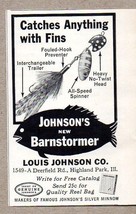 1960 Print Ad Johnson Barnstormer Fishing Lures Highland Park,IL - £5.98 GBP