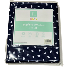 Lush Décor Baby Window Nursery Curtain Panel Navy Dark Blue Single 52x84in - $402.79 MXN
