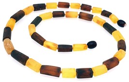 Natural RAW Unpolished Baltic Amber Necklace for Women Men Unisex / Certified Ge - £63.14 GBP