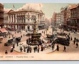 Piccadilly Circus London England United Kingdom Buses Buildings CarsPost... - $9.85