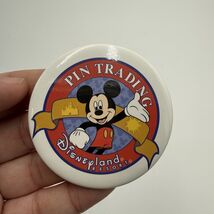 Disneyland Resort Mickey Mouse Pin Trading Promo Button - $12.00