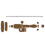 2010-2014 Yamaha 240&amp;242 Standard Swim Platform Cockpit Boat EVA Teak Fl... - $1,092.79 CAD
