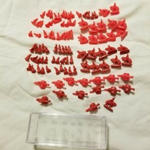 Risk Replacement Red Army 102 Pieces &amp; Case 1999 Parts Artillery Infantry - £7.15 GBP