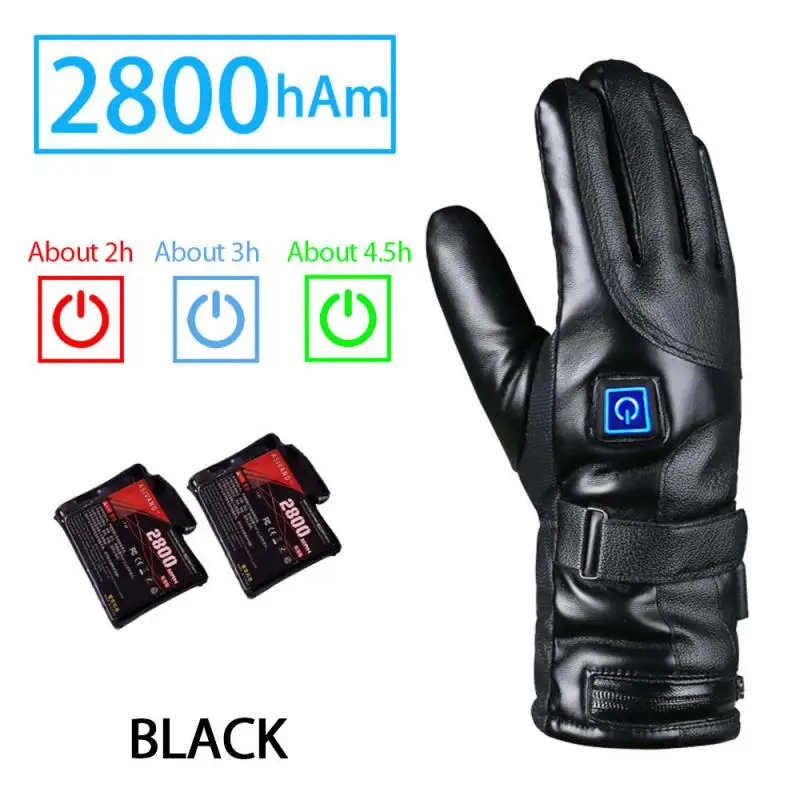 Men Women Rechargeable Electric Warm Heated Gloves Battery Powered Heat Gloves W - £281.55 GBP