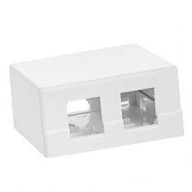 2-Port (Dual Port) Unloaded Keystone Jack Surface Mount Box - $17.09