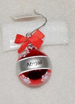 Christmas Keepsake Ornaments Red Ganz 2&quot; x 1 1/2&quot; You Choose Many Names 179B - £4.38 GBP