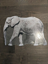 21&quot; African asia ELEPHANT nature 3d cutout retro USA STEEL plate display... - £46.28 GBP